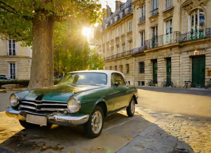 photo d'une voiture en stationnement génant à Paris 936